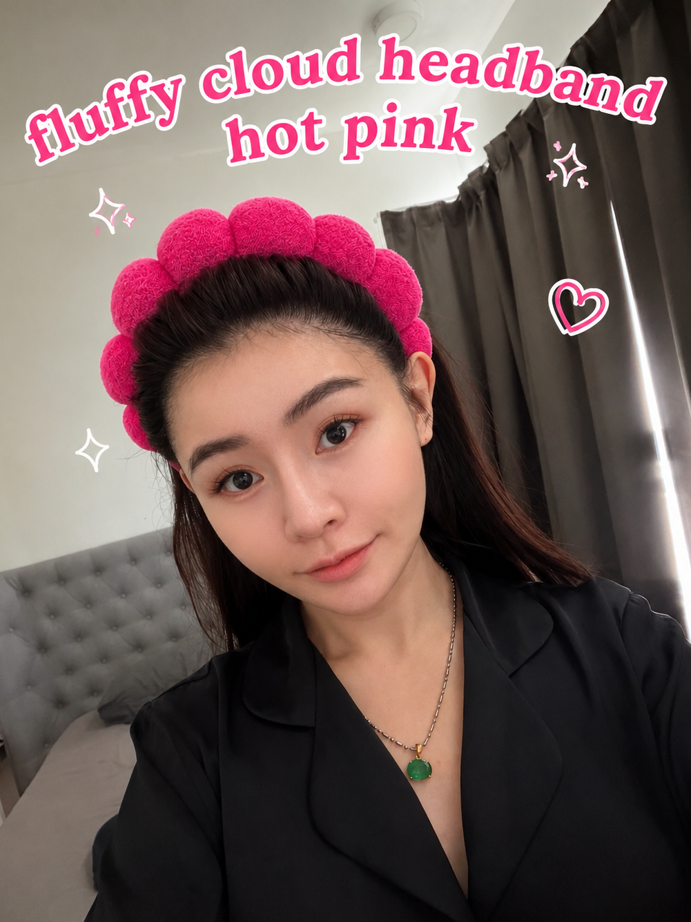 NOT FOR SALE : Fluffy Cloud Headband (Hot Pink) — Kelly Points Exclusive 450 points