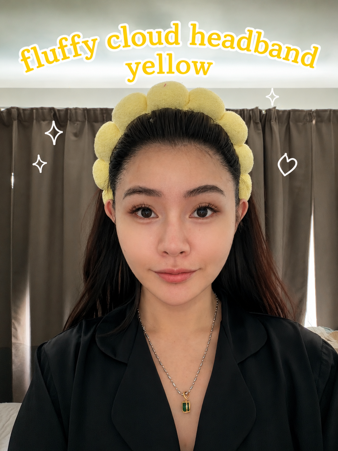 NOT FOR SALE : Fluffy Cloud Headband (YELLOW) — Kelly Points Exclusive 450 points