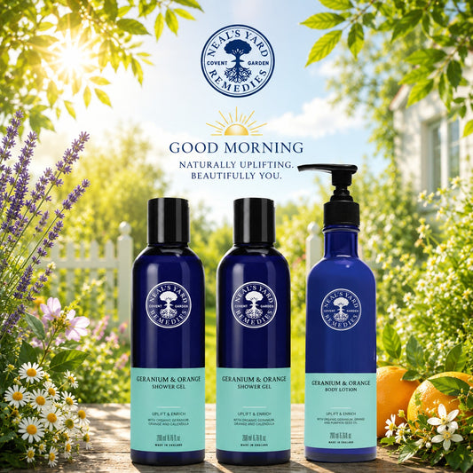 🌞Geranium & Orange Morning Wellness Collection