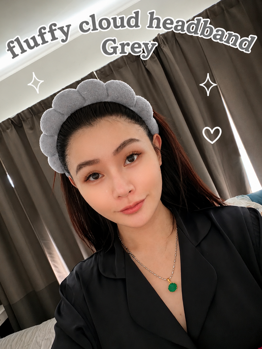 NOT FOR SALE : Fluffy Cloud Headband (Grey) — Kelly Points Exclusive 450 points