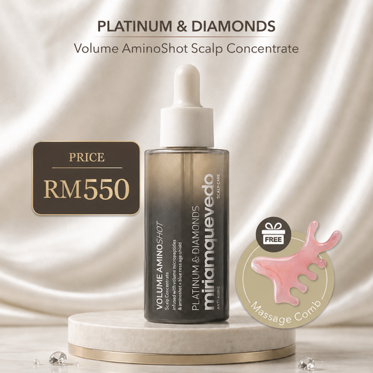 【增密液 1支 送 琥珀按摩梳】PLATINUM & DIAMONDS Volume AminoShot Scalp Concentrate 50ml