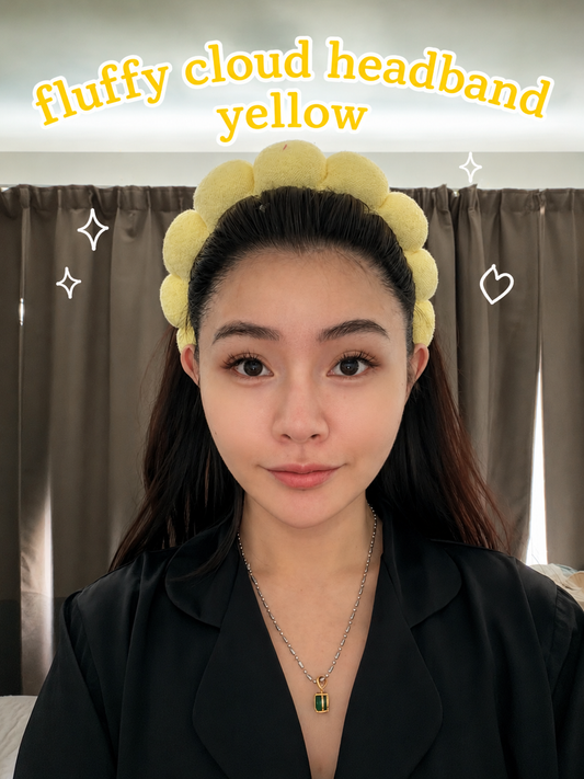 NOT FOR SALE : Fluffy Cloud Headband (YELLOW) — Kelly Points Exclusive 450 points