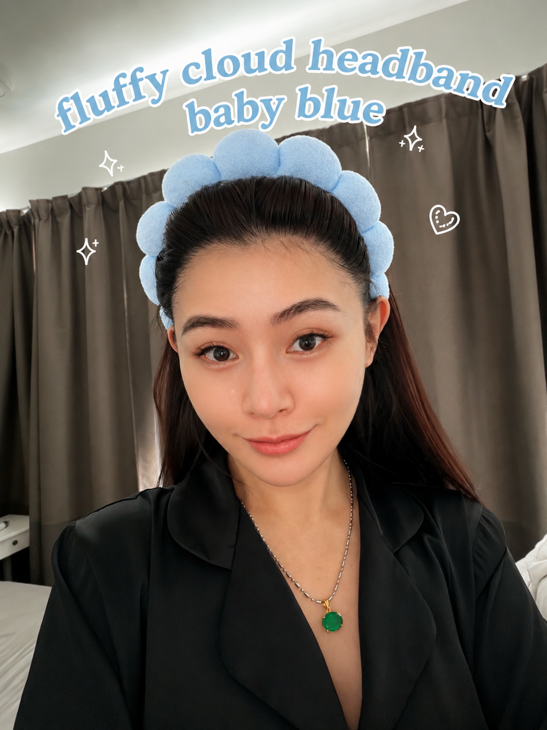 NOT FOR SALE : Fluffy Cloud Headband (BABY BLUE) — Kelly Points Exclusive 450 points
