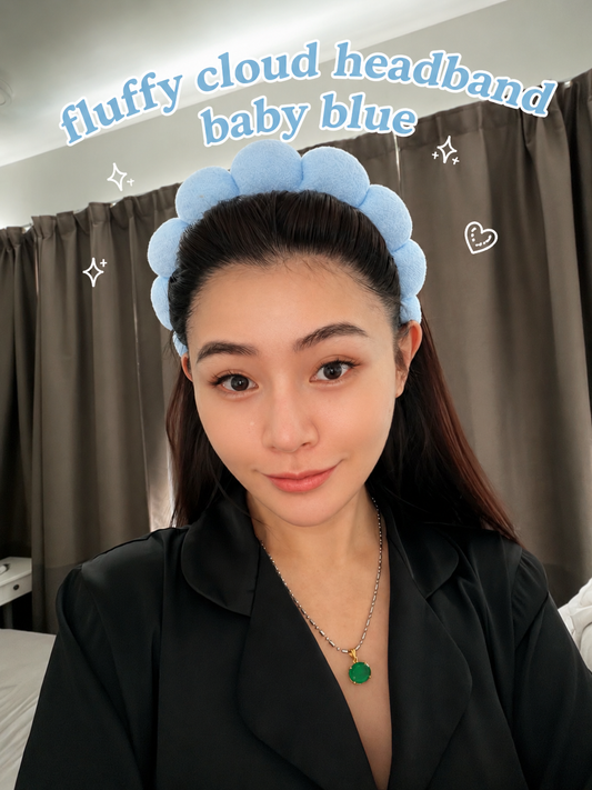 NOT FOR SALE : Fluffy Cloud Headband (BABY BLUE) — Kelly Points Exclusive 450 points